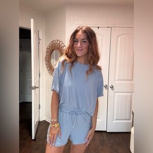 Light Blue Casual Lounge Set